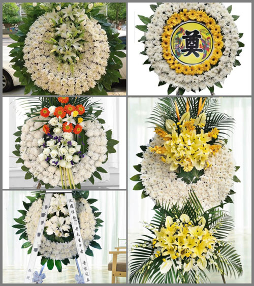 贵州毕节市黔西县花溪乡沙坝村花圈速递