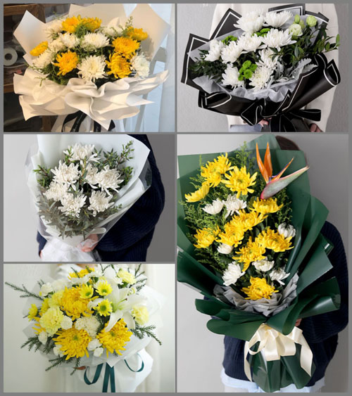 贵州毕节市黔西县花溪乡沙坝村白事花束代送